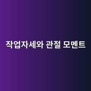 작업 자세에 따른 관절 모멘트의 변화 6 ec9e91ec9785ec9e90ec84b8ec9980 eab480eca088 ebaaa8eba998ed8ab8 1786730329