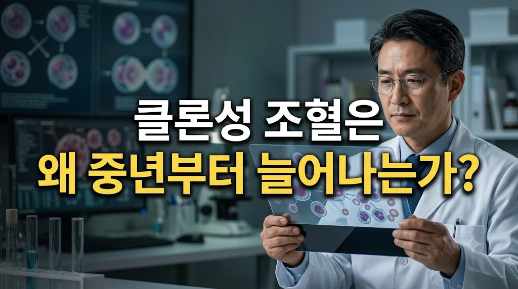 클론성 조혈은 왜 중년부터 늘어나는가: CHIP·DNMT3A·TET2·ASXL1과 노화의 분자생물학