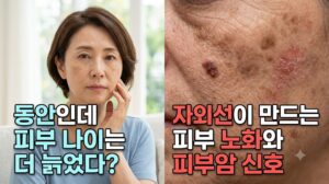 동안인데 피부 나이는 더 늙었다? 자외선이 만드는 피부 노화와 피부암 신호 4 동안인데 피부 나이는 더 늙었다? 자외선이 만드는 피부 노화와 피부암 신호