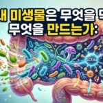 장내 미생물은 무엇을 먹고 무엇을 만드는가: SCFA·담즙산·트립토판 대사산물이 중년 건강에 미치는 영향