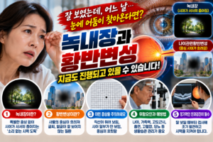 어느 날 시야가 어두워진다면? 녹내장과 황반변성을 놓치면 안 되는 이유 7 어느 날 시야가 어두워진다면? 녹내장과 황반변성을 놓치면 안 되는 이유