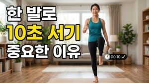 한 발로 10초 서기, 단순한 균형 테스트가 아닌 이유 1 한 발로 10초 서기, 단순한 균형 테스트가 아닌 이유
