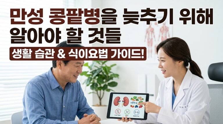 조용히 나빠지는 콩팥, 만성 콩팥병을 늦추기 위해 알아야 할 것들